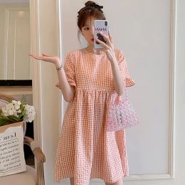 Dresses 052# Maternity Clothes Nursing Dress Summer Striped Dress for Pregnant Women Pregnancy Clothes Breastfeeding Dress