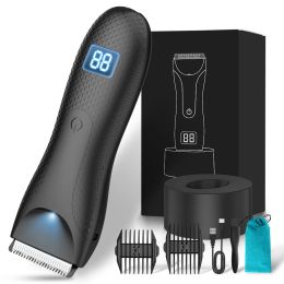 Trimmers Electric Body Groomer Groyne Hair Trimmer for Men Safe Ball Shaver Pubic Hair Cutting Machine For Body Bikini Epilator Razor