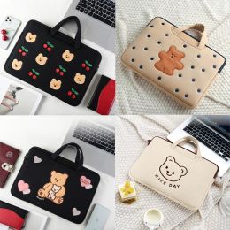 Backpack Cute Bear Laptop Bag Sleeve 11.6 12 13 14 15 15.6 Inch Cover Laptops Carrying Handbag for Book Air Pro 13 Pc Lenovo Magicbook