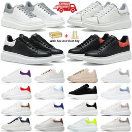 2024 New Designer Casual Mens Women Shoes Platform Sneakers Leather Suede Veet Flats Lace Up Chaussur De Espadrill Chaussures Sports Trainers