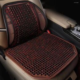 Car Seat Covers Pressure Relief Washable Wooden Bead Cover Cushion For Automobile