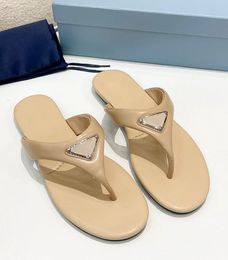 Summer Fashion Triangle Padded Leather Mule & Sandals Shoes,Women Flat Flip Flops Lady Beach Casual Walking Sun Suit Slippers Size 35-43