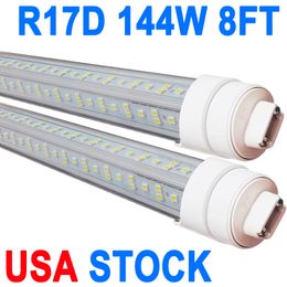 8Ft Led Shop Lights Fixture ,8 Feet 144W 8' Garage Light 96'' T8 Integrated LED Tube , Linkable Bulbs Garage Warehouse, Plug and Play for Warehouse Garage Cabinet crestech