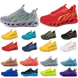 flat Running spring shoes men Shoes soft sole bule grey New models fashion Color blocking sports big size a1119 75