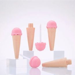 Bottles 10PCS 10ml Ice Cream Style DIY Lip Glaze Tube Empty Protable Lipstick Injection Lip Gloss Refillable Cosmetic Packaging Material