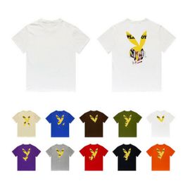 AA-88 Trendy summer street color letters Amirs short sleeved all cotton T-shirt for men and women versatile hip-hop T-shirt