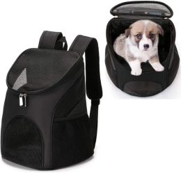 Strollers Pet Carrier Backpack Outdoor Dog Cat Backpack Ventilated Mesh Double Shoulder Pet Travel Bag for Cat Small Dogs Puppy Travelling