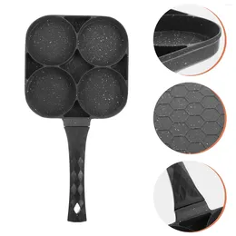 Pans Flat Skillet Fried Egg Pan Kitchen Gadget 4-hole Frying Omelet Household Cooking Tool