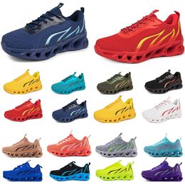 Flat Running Spring Men GAI Shoes Shoes Soft Sole Bule Grey New Models Fashion Colour Blocking Sports Big Size A92 997