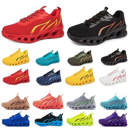running shoes for mens womens black white red bule yellow Breathable comfortable mens trainers sports sneakers37