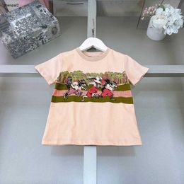 Luxury baby T shirts Forest Sports Pattern cotton girls boys Short Sleeve Size 90-160 CM designer kids clothes summer child tees 24Feb20