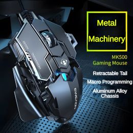 Mice New Mechanical Wired Gaming Mouse 9 Key Macro Definition 12800 DPI Colour Backlit Game Player Computer Peripheral for Windows PC