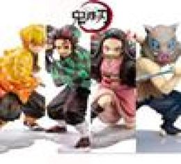 Anime 16CM Kimetsu no Yaiba figure Kamado Tanjirou Action Figure Agatsuma Zenitsu Nezuko Warrior PVC Model Toys8102714