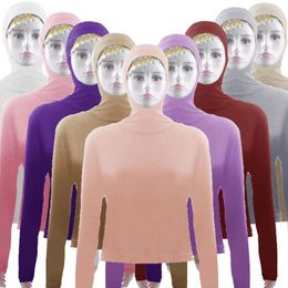 Ethnic Clothing 2024 Fashion Women Long Sleeve Hooded Top Shirt Sun Protection Tops Tee Stretch Swim Plain Pullover Sunscreen Wear