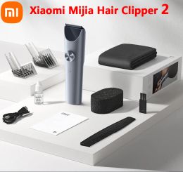 Trimmers Xiaomi Mijia Hair Clipper 2 Household Wireless Trimmer Cutting Barber IPX7 Titanium Alloy Blade Men Sideburns Electric Shaver