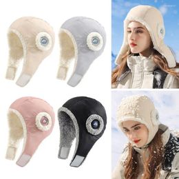 Berets Light Weight Women Men Down Fabric Outdoor Ear Protection Cap Waterproof Hat Windproof