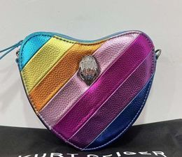 Wholesale Eagle Head Bag UK Kurt Geiger One Shoulder Crossbody Bag Rainbow Combination Leather High AppearanceThe tide