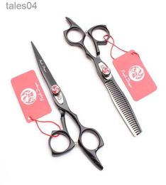 Scissors Shears 6039039 175cm 440C Purple Dragon Black Professional Human Hair Scissors Cutting Thinning Scissors Hairdressing Scissors Sal5127159 240302