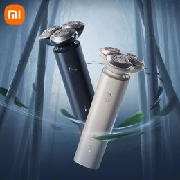 Shavers XIAOMI Mijia Electric Shaver S101 3 Cutter Head IPX7 Waterproof Whole Body Washing TypeC Fast Charge Ultra Long Standby for Men