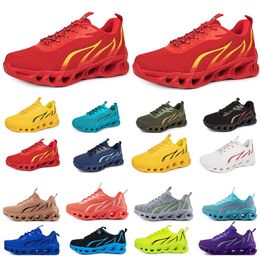 running shoes for mens womens black white red bule yellow Breathable comfortable mens trainers sports sneakers40