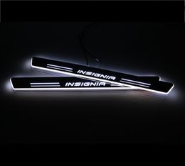 For Opel Insignia 2013 2018 Acrylic Moving LED Welcome Pedal Car Scuff Plate Pedal Door Sill Pathway Light4425777