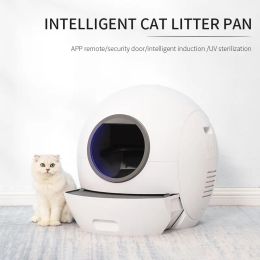 Boxes Automatic Smart Cat Litter Box SelfCleaning Cat Litter Box Cat Toilet Large Fully Enclosed Cat Litter Box Pet Cat Supplies