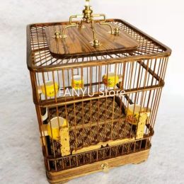 Nests Wooden Large Bird Cages Vintage Luxury Parrot Small Budgie Bird Cages Portable Canary Breeding Vogelkooi Birds Supplies WZ50BC