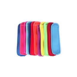 Ice Cream Tools Antizing Popsicles Bags Tools Zer Icy Pole Popsicle Holders Reusable Neoprene Insator Ice Pop Sleeves Bag For Kids Sum Dhbk8