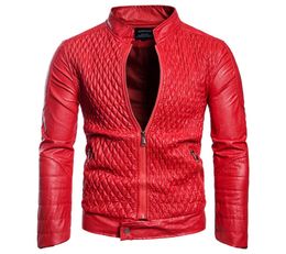 EuropeUS size Man Leather Jacket Europe and America Classic Motorcycle Leathers Jacket New Design PU Biker Male Outerwear3118275