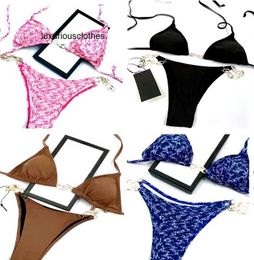 2024 Women's Swimwear Designer Bikini Swim wear Suit Women Sexy Ladies Swims Suits Backless Split Letter Multicolors Summer Time Beach Bathing Suits Wind Swimwear