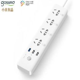 Control Gosund Smart Power Strip CP5WIFI version voice control Mijia APP remote control timing switch wit USB Charger for Xiaomi Home