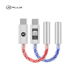 Accessories JCALLY JM6 Pro TypeC to 3.5mm Dual DAC CX31993 MAX97220 digital audio portable decoding amp Hifi DAC mobile headset adapter