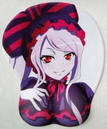 Pads 2019 new version Japanese anime silicone 3d mouse pad Lycra fabric wristbands Cartoon Creative sexy mouse pad Chest mouse pad