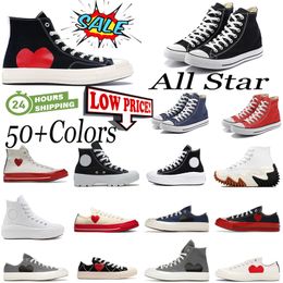 Designer canvas shoes men women thick bottom platform casual shoes Classic black and white high top low top comfortable sneakers 36-45