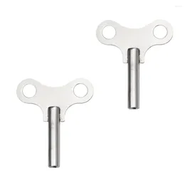 Clocks Accessories 2 Pcs Clock Key Hair Scrunchies Winding Wrench For Steel Wind-up Keys Metal Tools Professional