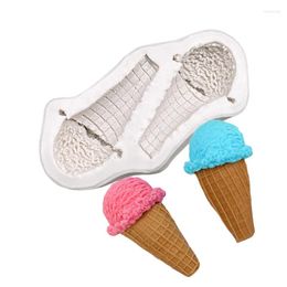 Baking Moulds Ice Cream Cone Silicone Sugarcraft Mould Resin Tools Cupcake Mould Fondant Cake Decorating