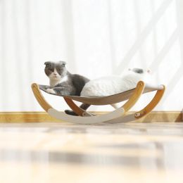 Mats Cat Bed House for Cats Hammock Kitten Rocking Chair Solid Wood Bed Swing Cat Basket Beds and Houses for Cat Pet Supplies Dog