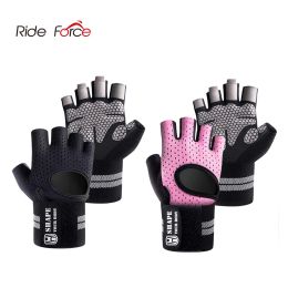 Lifting Half Finger Gym Fitness Gloves with Wrist Wrap Support for Men Women Crossfit Workout Power Weight Lifting Equipment