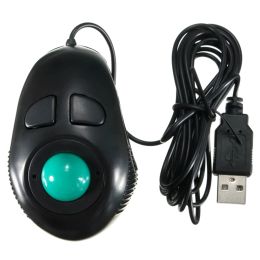 Mice Essential Computer Equipment 2m HS0Finger Hand Held 4DB Mini Trackball Mouse PC Computer Notebook Mice