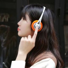 Headphones Retro Underwire Feelings Headphone Fashion Ins Wired Over Ear Walkman Headset 80s 90s Vintage Y2k Retro Headphones