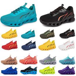 GAI running shoes for mens womens black white red bule yellow Breathable comfortable mens trainers sports sneakers44