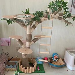 Scratchers Individual Tree Cat Climbing Frame Creative Environmental Cat Climbing Frame Pet Indoor Habitat Tower Scrapers for Cats