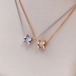 Small waist series designer necklace for woman Gold plated 18K highest counter quality European size gift for girlfriend 925 silver with box 018