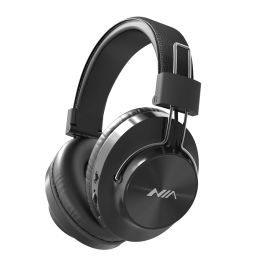 Headphones NIA S4000 Foldable Over Ear Music Headset Wireless Bluetooth Headphones with Mic Stereo Music Earphone 3.5mm AUX IN FM Radio