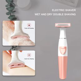 Epilator Electric Body Razor Portable Bikini Hair Remover Machine IPX7 Waterproof Face Depilator Low Noise for Armpit Bikini Arm Leg Face