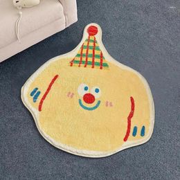 Carpets Living Room Faux Cashmere Cartoon Floor Mats Kawaii Bedroom Rugs Dog Pattern Entrance Doormat Home Decor