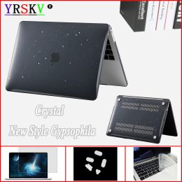 Cases 2021 Gypsophila Case Laptop For Apple Macbook M1 Pro MAX Chip 14 16 inch Touch Bar ID Air Pro Retina 11 12 13 15 inch Bag
