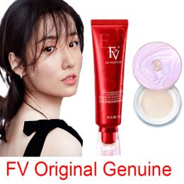 Powder FV Loose Powder FV Red Foundation with Brush Set Acne Concealer Original FV Genuine Matte Setting Hair Powder Maquillaj Cosmetic