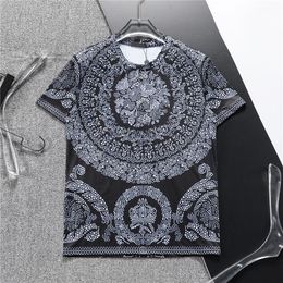 Summer men's T-shirt designer 2024 new short sleeved pure cotton round neck pullover casual fashion black and white printed letter loose cotton clothing M-XXXL