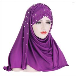 Ethnic Clothing Pull On Wear Ready Instant Hijab Women Muslim Bonnet Chemo Caps Ramadan Islamic Shawls One Piece Amira Scarf Head Wraps